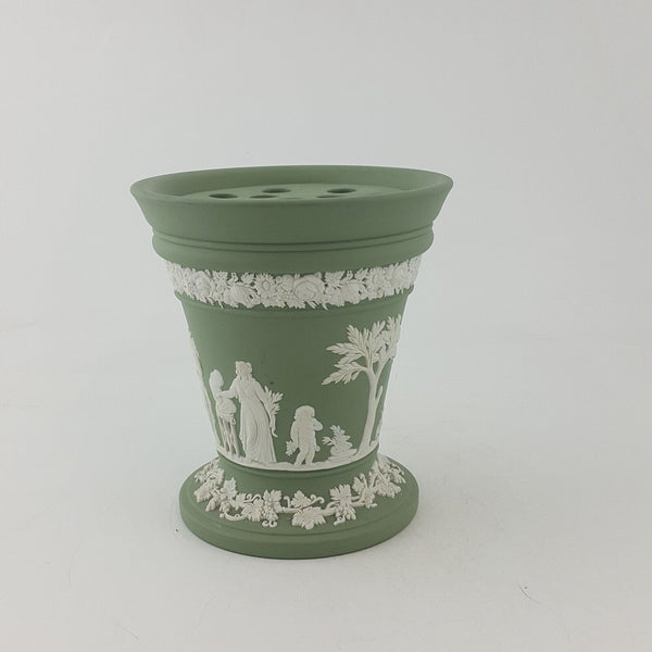 Wedgwood Jasperware Vase - Small Green / Celadon - 7637 OA