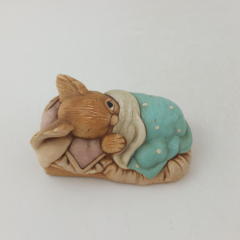 Pendelfin Stoneware Blue Rabbit Peeps - 7634 OA