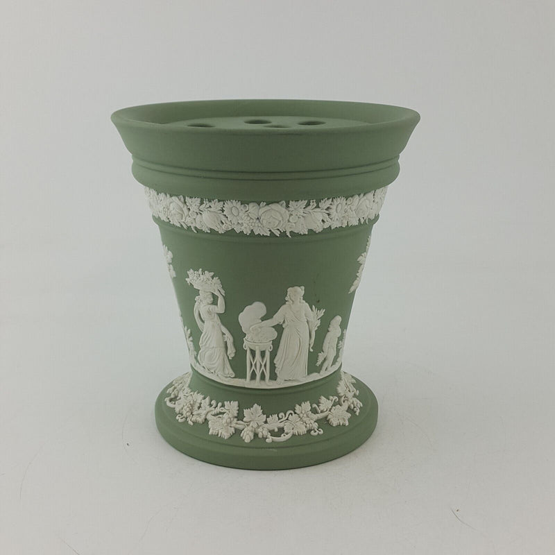 Wedgwood Jasperware Vase - Small Green / Celadon - 7637 OA