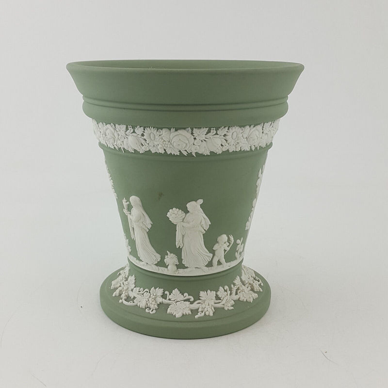 Wedgwood Jasperware Vase - Small Green / Celadon - 7637 OA