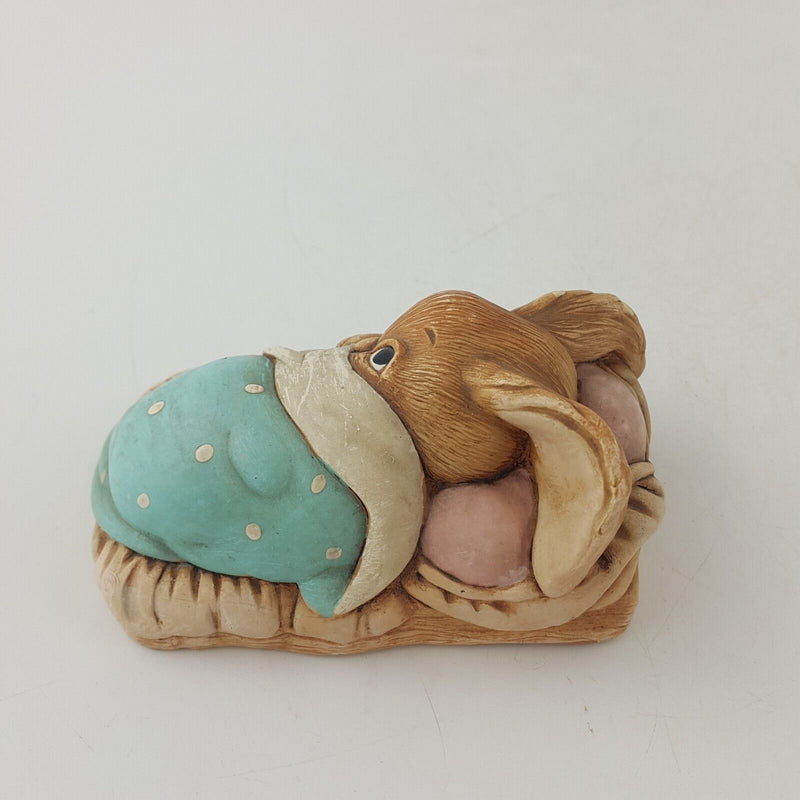 Pendelfin Stoneware Blue Rabbit Peeps - 7634 OA