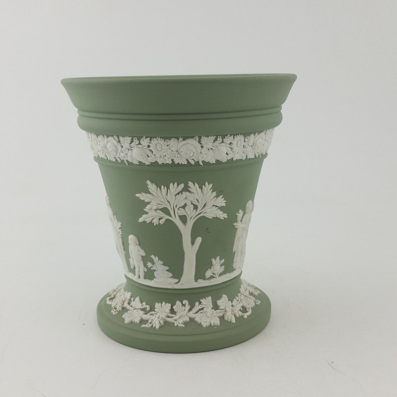 Wedgwood Jasperware Vase - Small Green / Celadon - 7637 OA