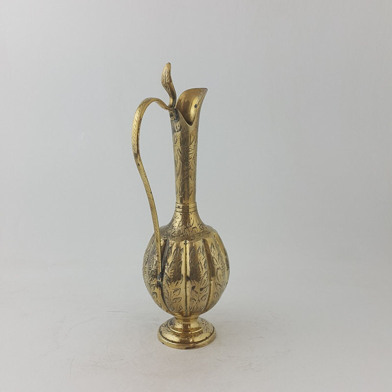 Antique Brass Made In India - Ornate Engraved Jug / Pitcher / Vase - 5 –  Amazing Antiques Etc.
