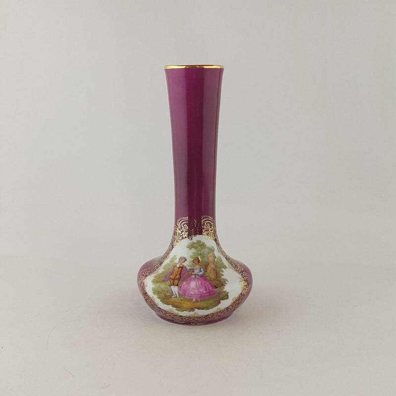 La Reine Limoges Porcelain Vase - 7757 N/A