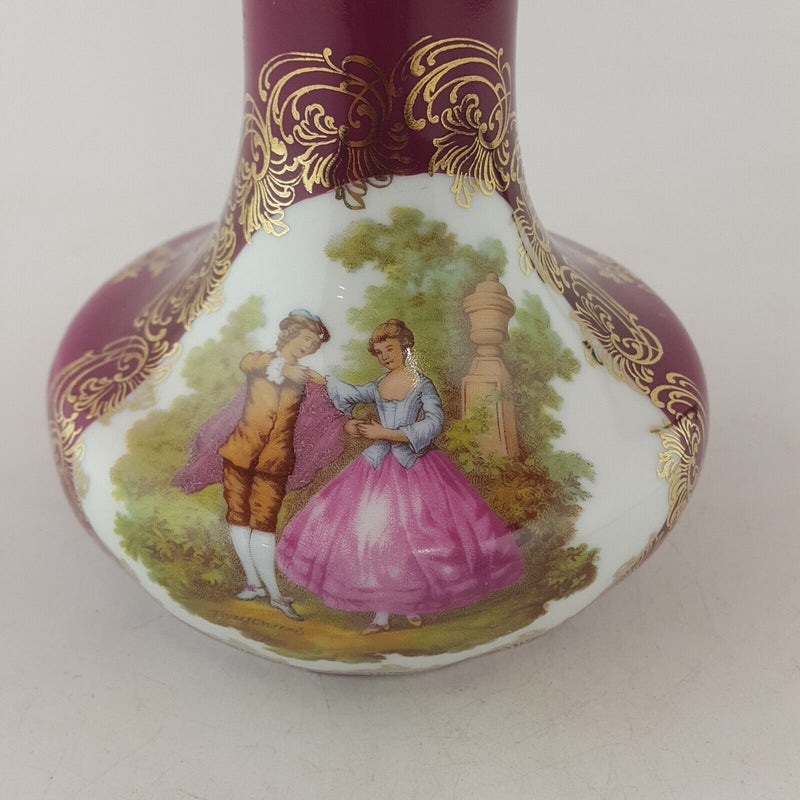 La Reine Limoges Porcelain Vase - 7757 N/A