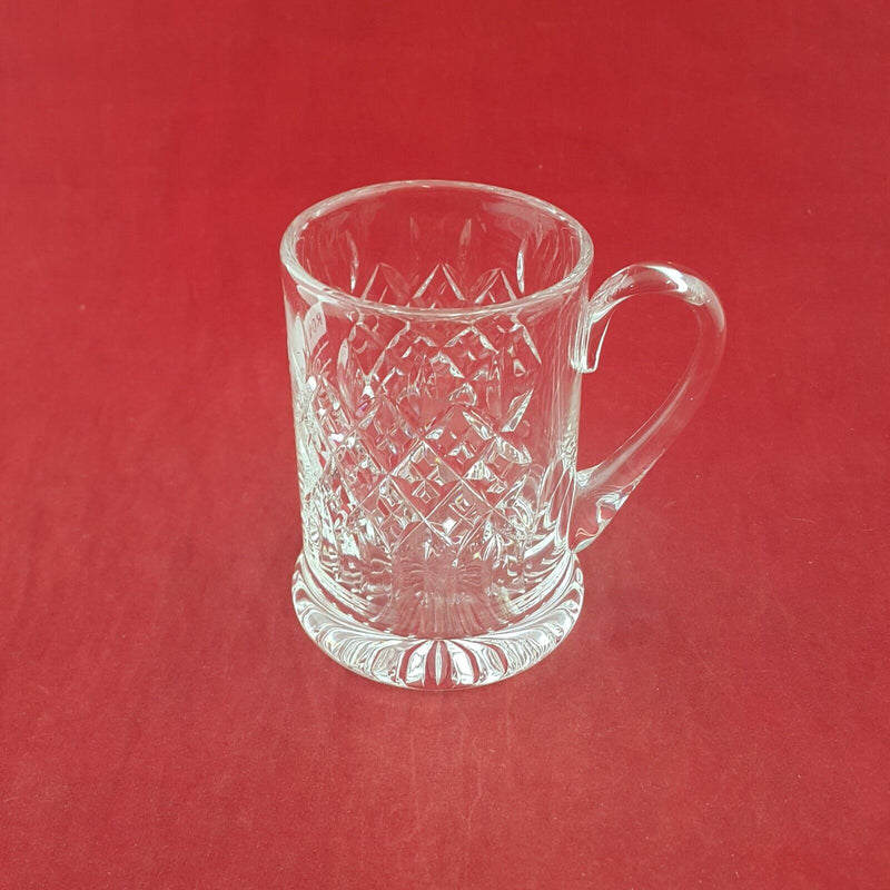 Vintage Diamond Cut Crystal Rover Cup Official Sponsor 1990 Beer Mug Tankard