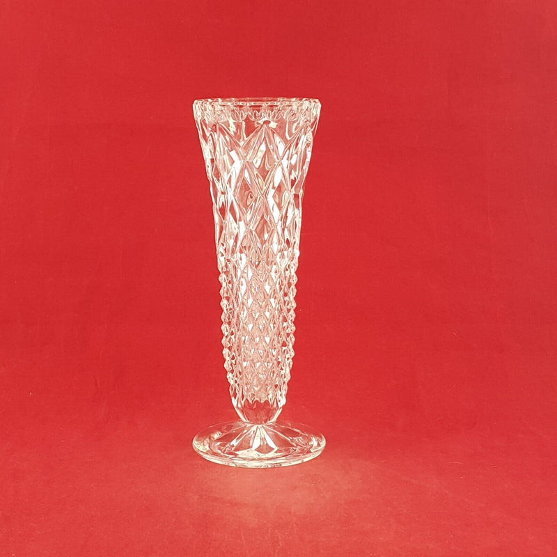 Vintage American Crystal Flared Rim Bud Vase - 7834 OA