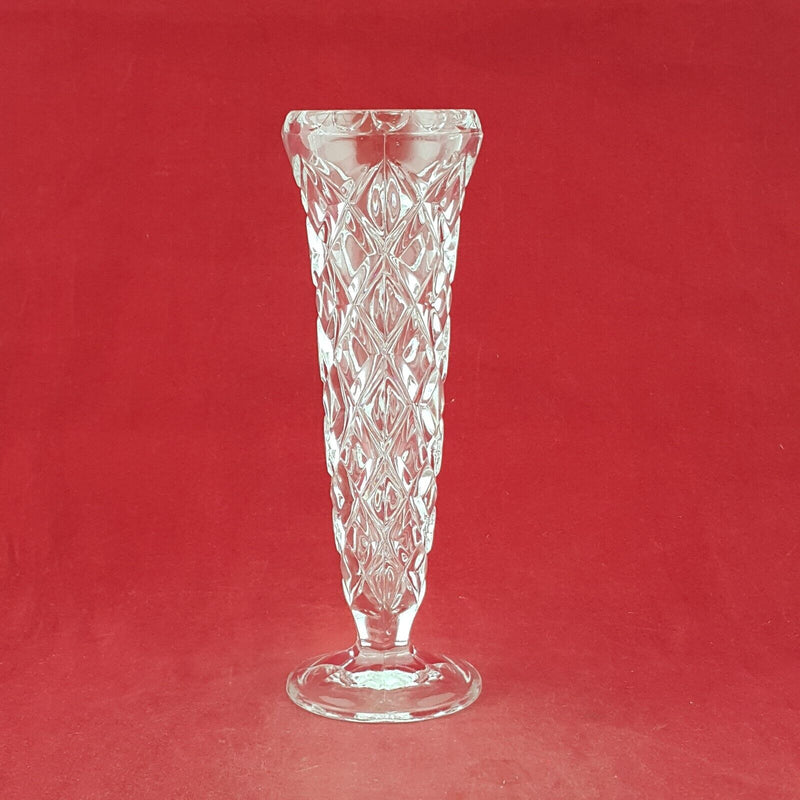 American Crystal Flared Rim Bud Vase - 7850 OA