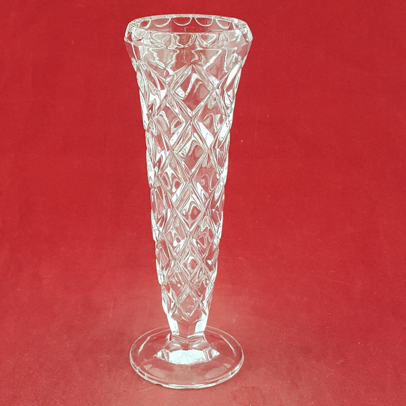 American Crystal Flared Rim Bud Vase - 7850 OA