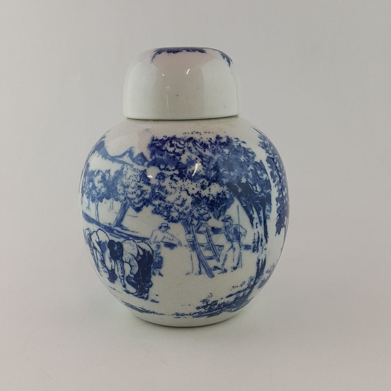 Vintage Blue & White Ginger Jar - 7860 OA