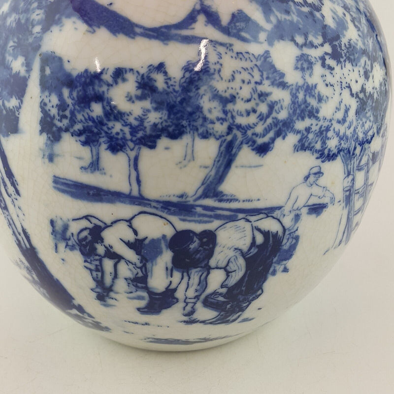 Vintage Blue & White Ginger Jar - 7860 OA