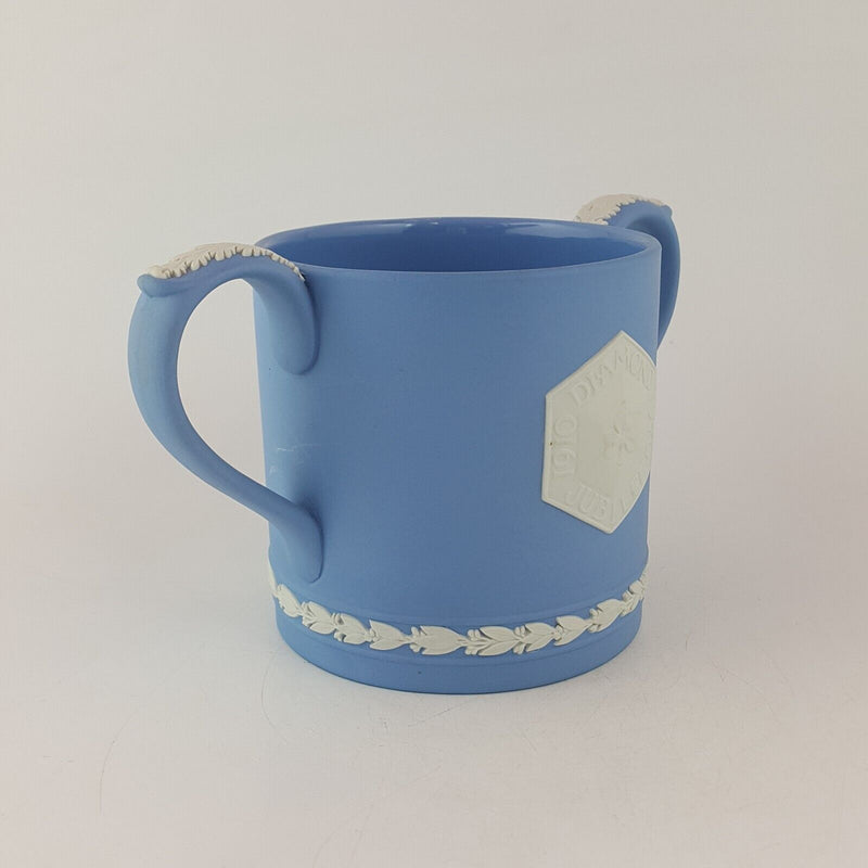 Wedgwood Jasper Diamond Jubilee Loving Mug 1910 - 1970 - 7875 WD