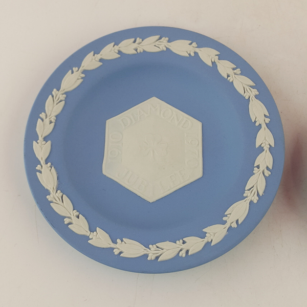 Wedgwood Jasperware Pair Of Blue Pin Dishes - OP 2660