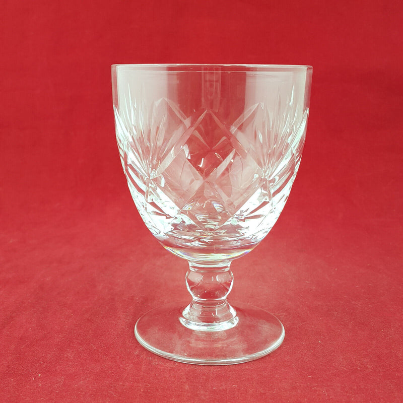 Set Of Six Hand Cut Crystal Glasses - OP 2656