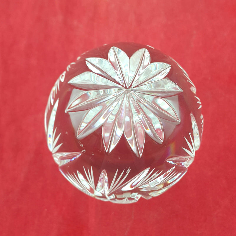 Vintage Crystal Glass Egg Paperweight - OA 2584