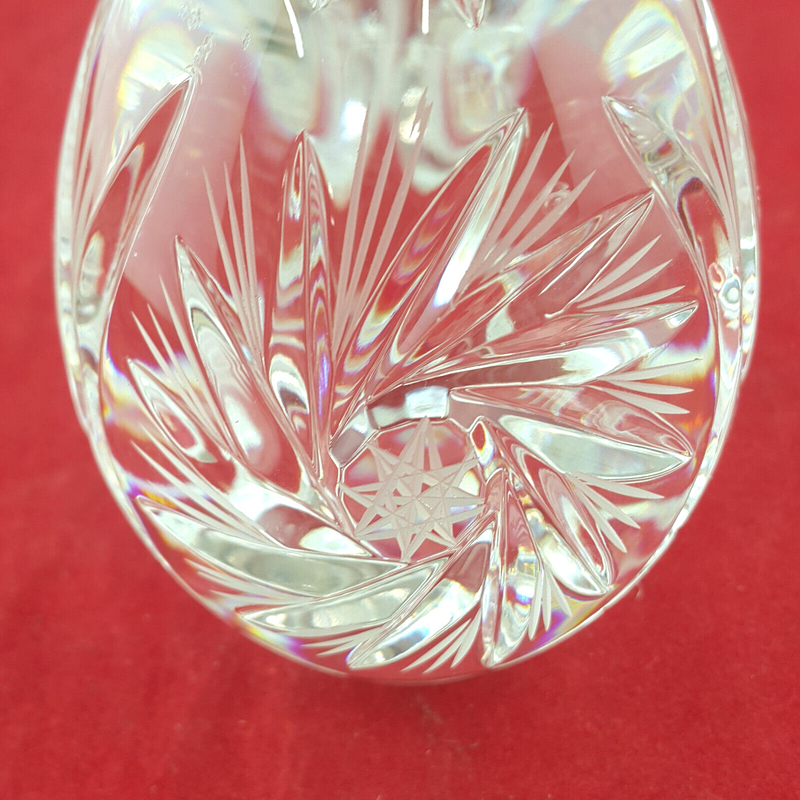 Vintage Crystal Glass Egg Paperweight - OA 2584