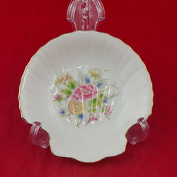 Laduel Floral Seashelll Trinket / Pin Dish - 7888 OA