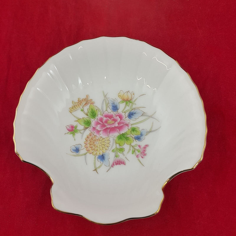 Laduel Floral Seashelll Trinket / Pin Dish - 7888 OA