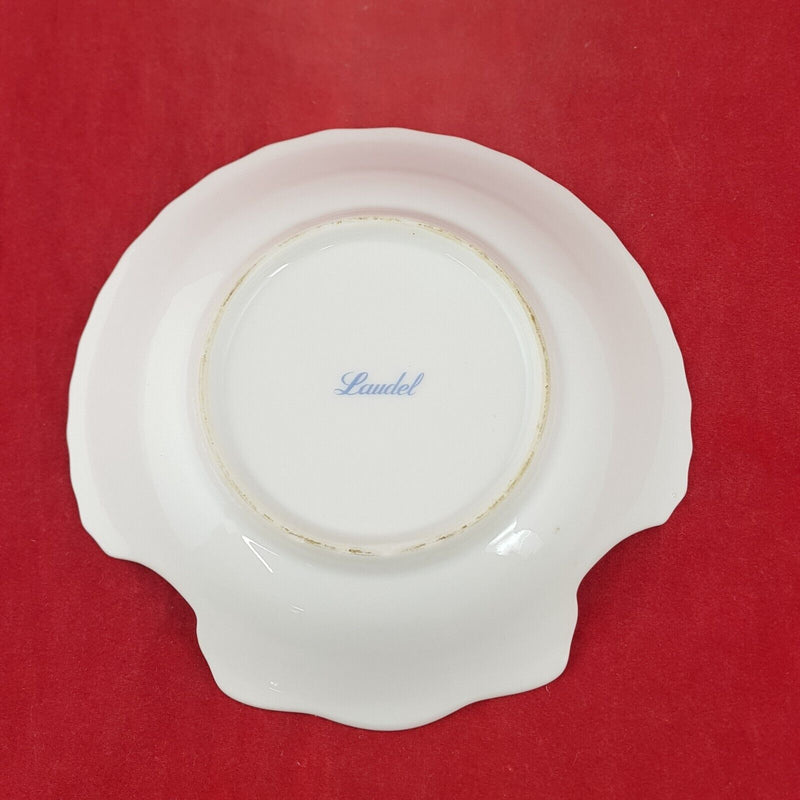 Laduel Floral Seashelll Trinket / Pin Dish - 7888 OA