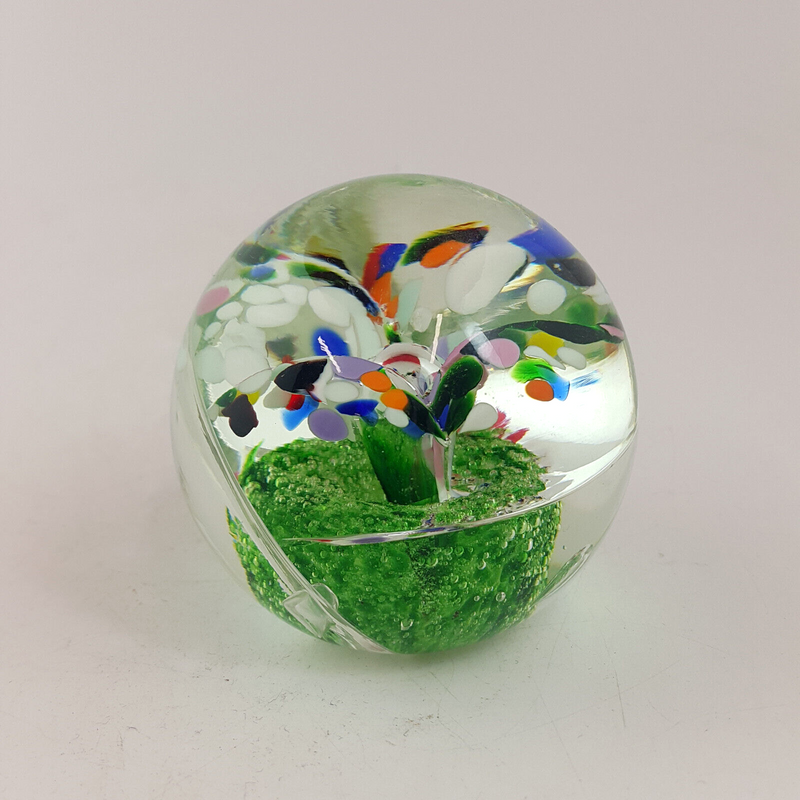 Vintage Glass Paperweight - TF 173