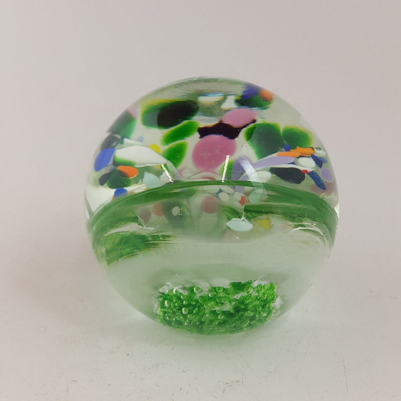 Vintage Glass Paperweight - TF 173