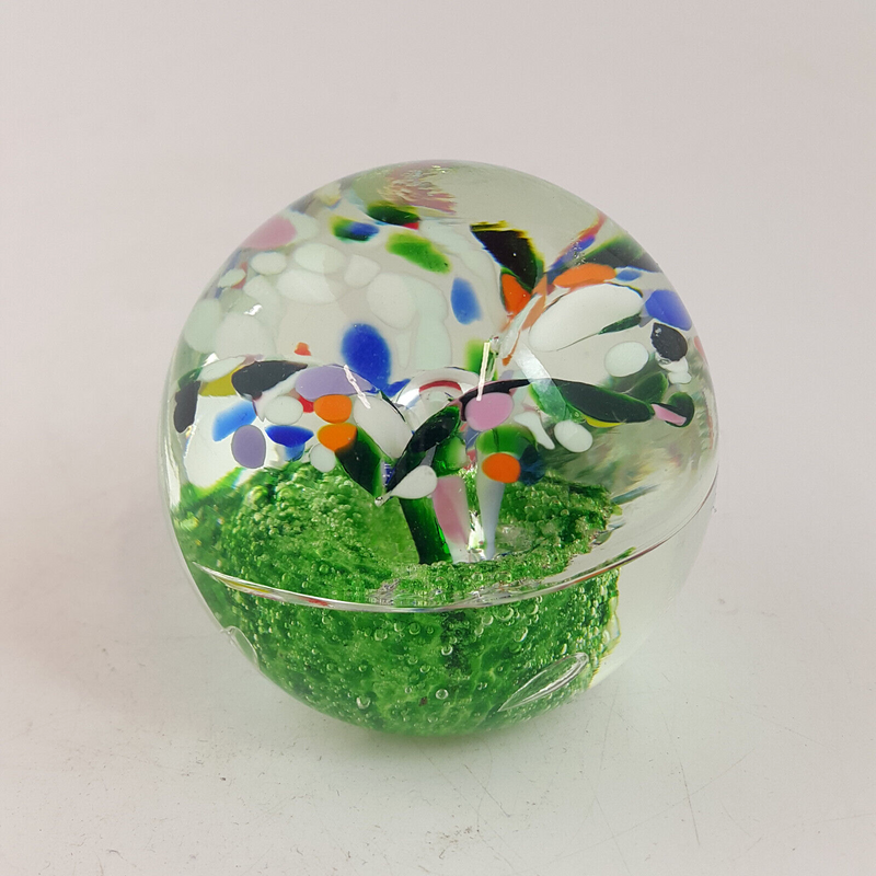 Vintage Glass Paperweight - TF 173