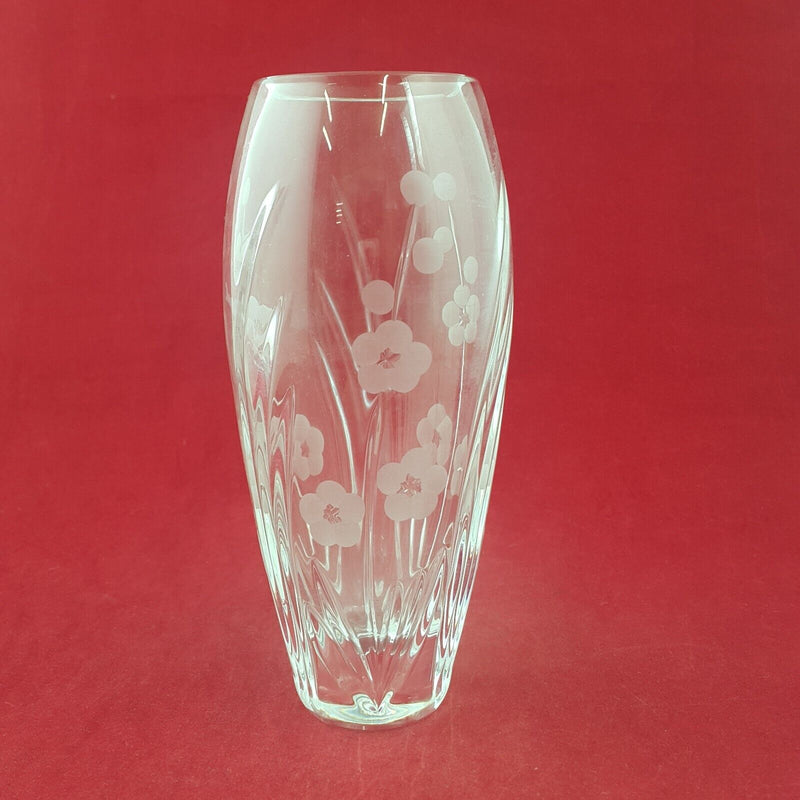 Vintage Pair of Crystal Vases - 85TF