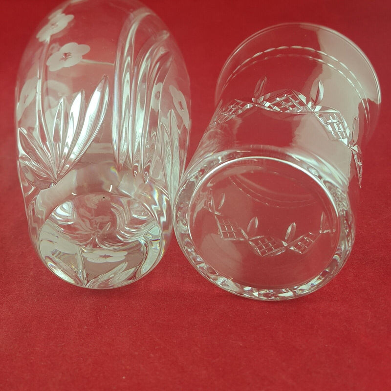 Vintage Pair of Crystal Vases - 85TF