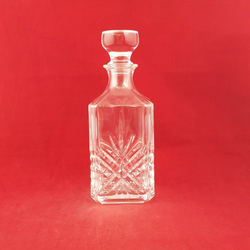 Vintage Glass Decanter & Stopper - 7922 O/A