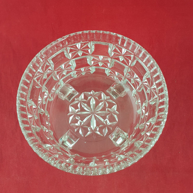 Crystal Dish Salad Bowl / Fruit Bowl - 7925 O/A