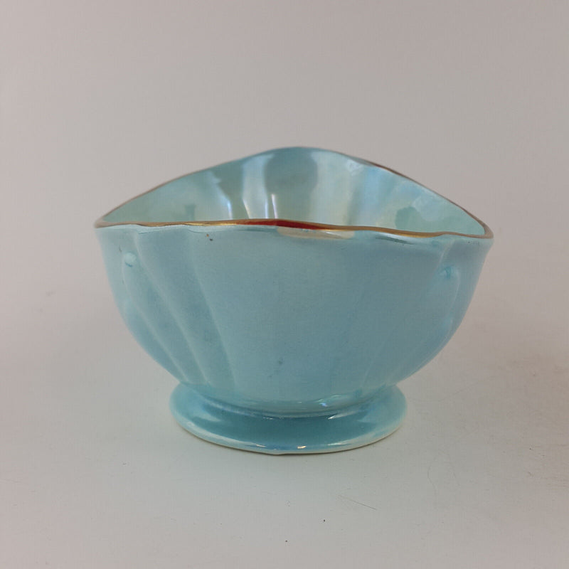 Maling - Pair Of Blue Creamer & Sugar Bowl - TF 191