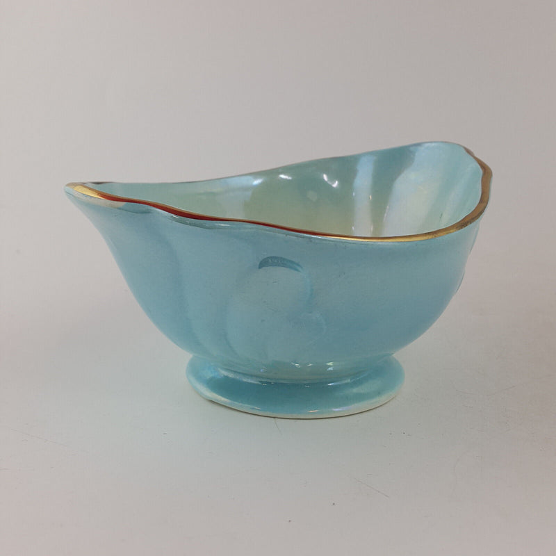 Maling - Pair Of Blue Creamer & Sugar Bowl - TF 191