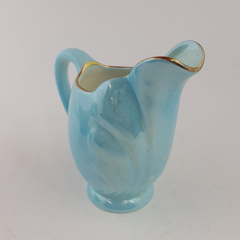 Maling - Pair Of Blue Creamer & Sugar Bowl - TF 191