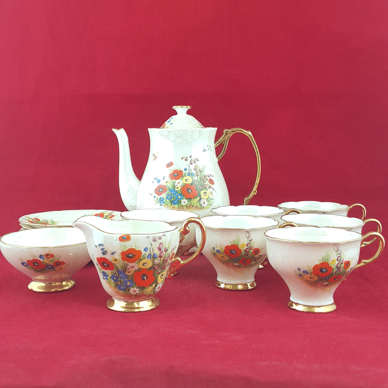 Floral Pattern Teapot Set For Five - OP 2679