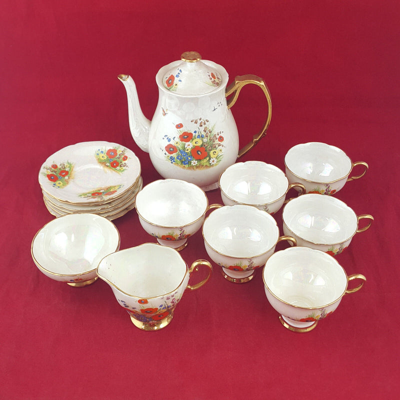 Floral Pattern Teapot Set For Five - OP 2679