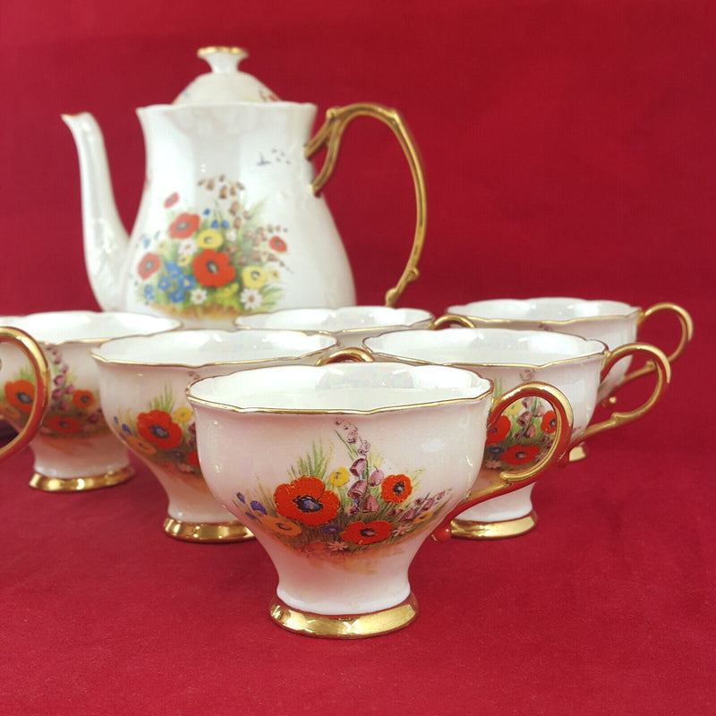 Floral Pattern Teapot Set For Five - OP 2679