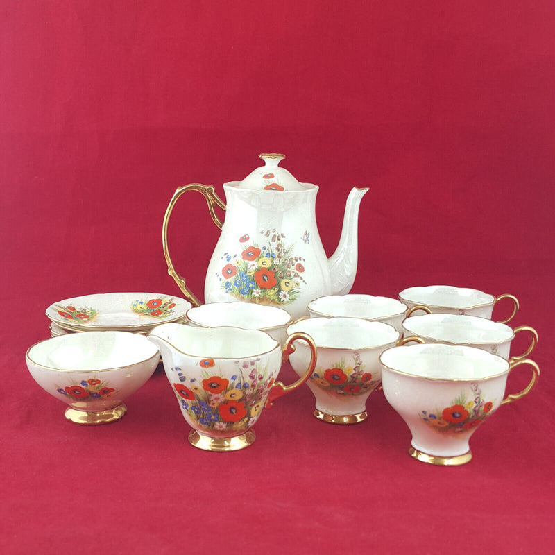 Floral Pattern Teapot Set For Five - OP 2679