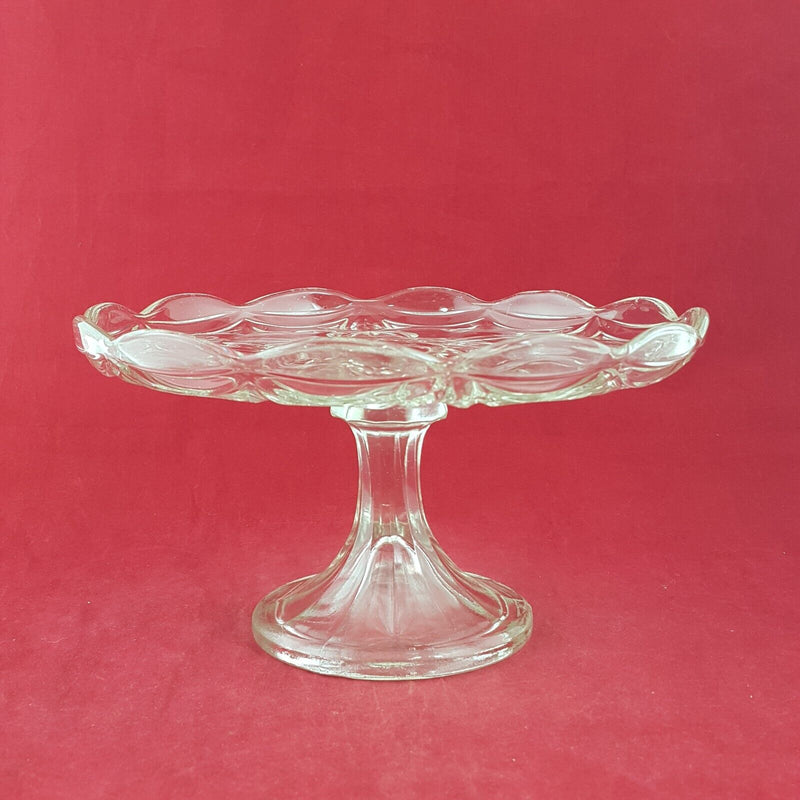 Vintage Crystal Cake Plate - 7926 O/A