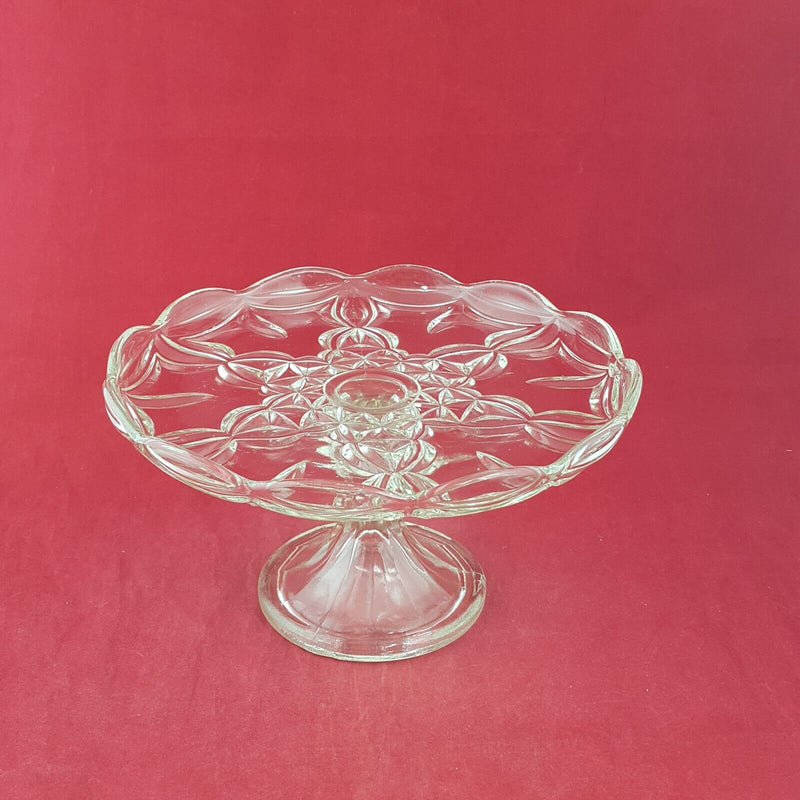 Vintage Crystal Cake Plate - 7926 O/A