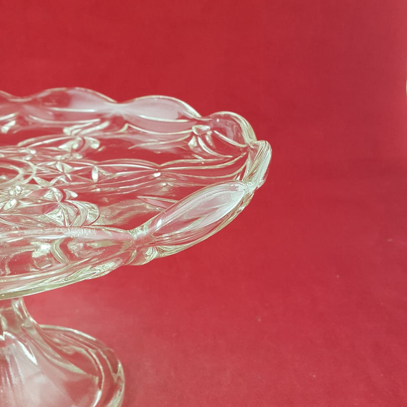 Vintage Crystal Cake Plate - 7926 O/A