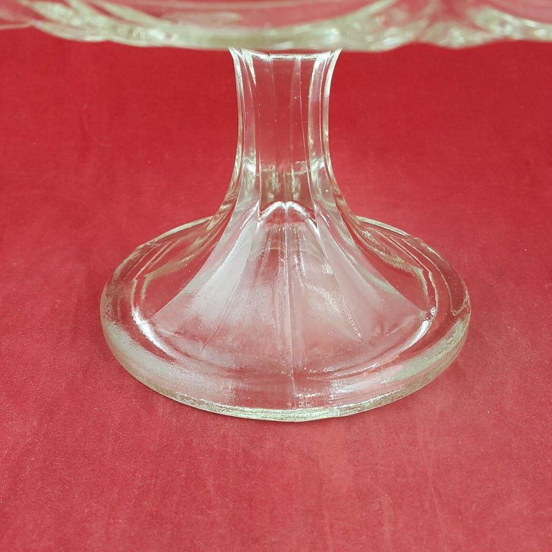 Vintage Crystal Cake Plate - 7926 O/A