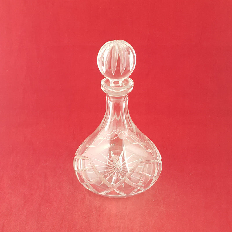 Vintage Glass Decanter With Stopper / Lid - OV 2684