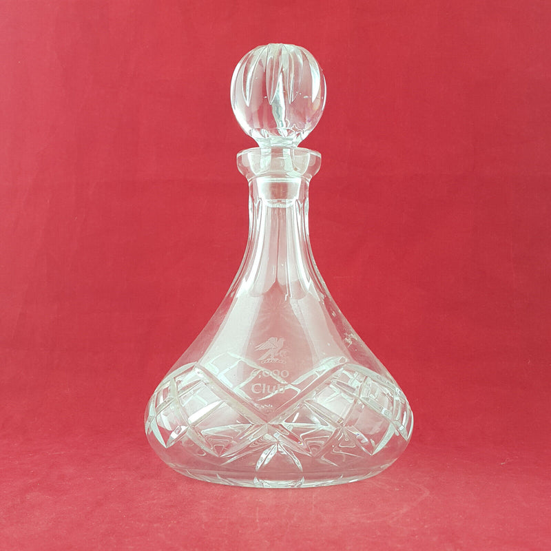 Vintage Glass Decanter With Stopper / Lid - OV 2684