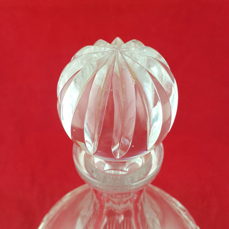 Vintage Glass Decanter With Stopper / Lid - OV 2684