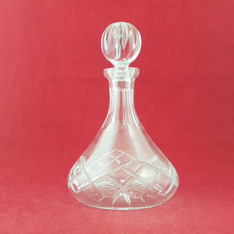 Vintage Glass Decanter With Stopper / Lid - OV 2684