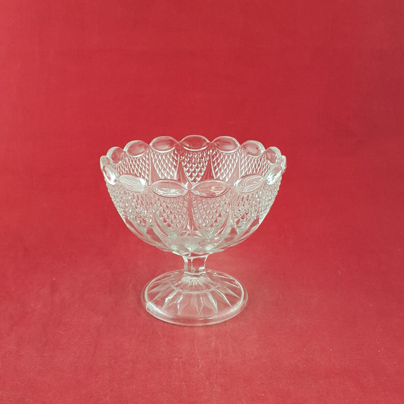 Vintage Crystal Pedestal Bowl - 7927 O/A