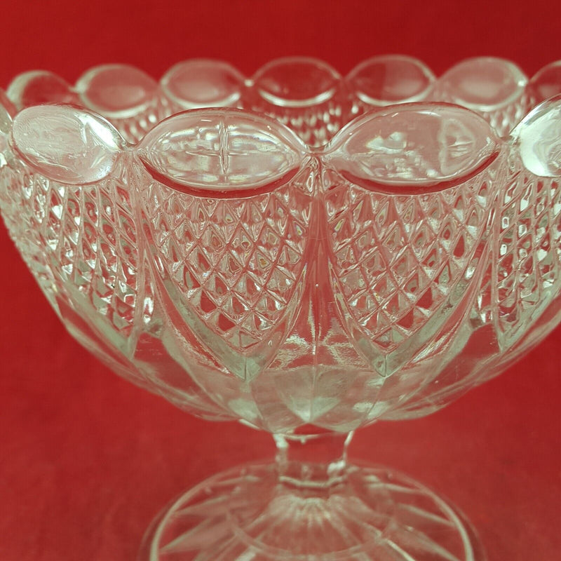 Vintage Crystal Pedestal Bowl - 7927 O/A