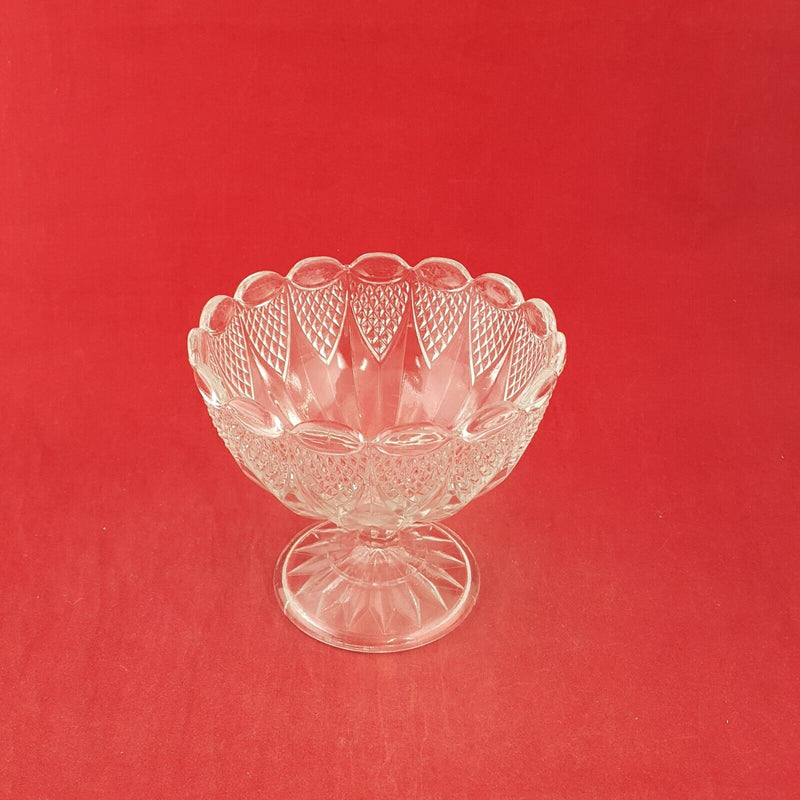 Vintage Crystal Pedestal Bowl - 7927 O/A