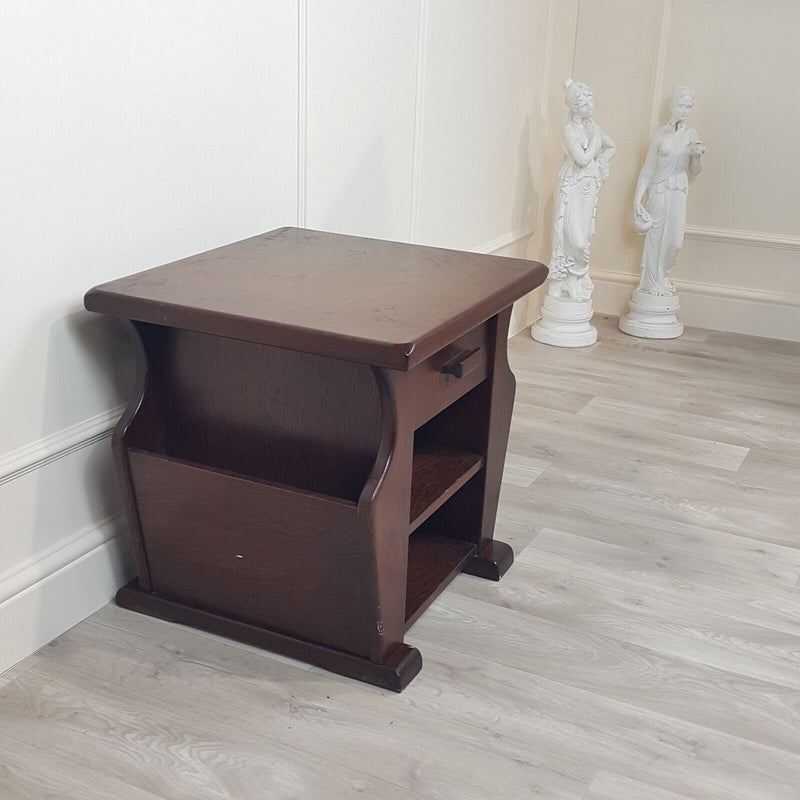 Heavy Solid Wood Magazine Rack - F265