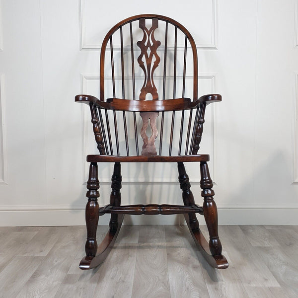 Antique Windsor Rocking Chair - F277